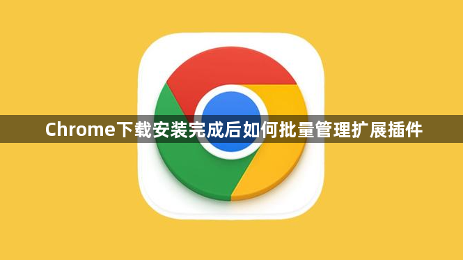 Chrome下载安装完成后如何批量管理扩展插件1