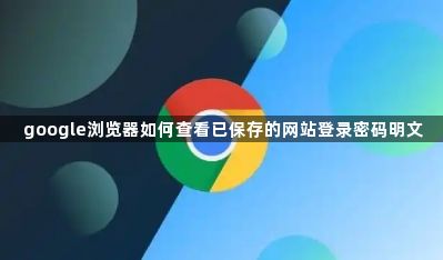 google浏览器如何查看已保存的网站登录密码明文1