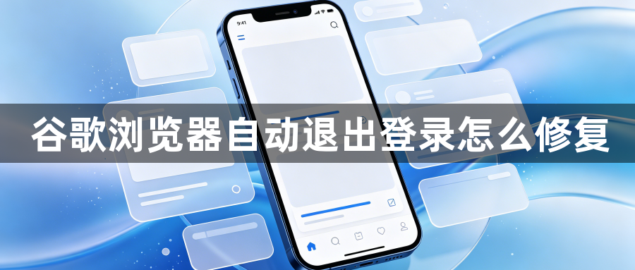 谷歌浏览器自动退出登录怎么修复1