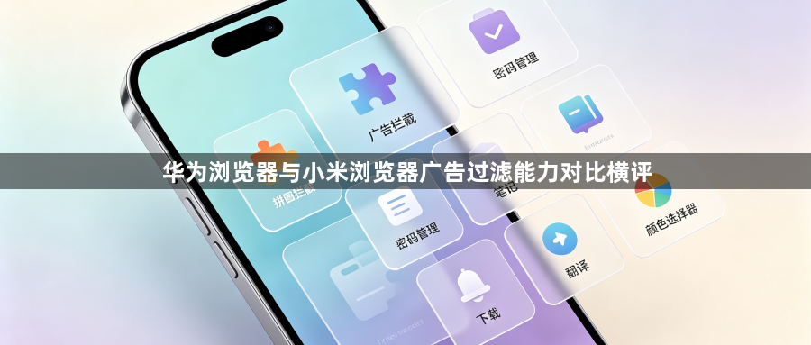 华为浏览器与小米浏览器广告过滤能力对比横评1