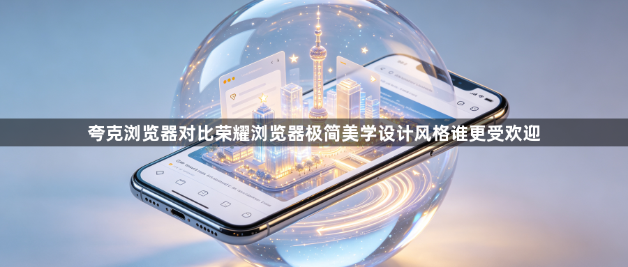 夸克浏览器对比荣耀浏览器极简美学设计风格谁更受欢迎1