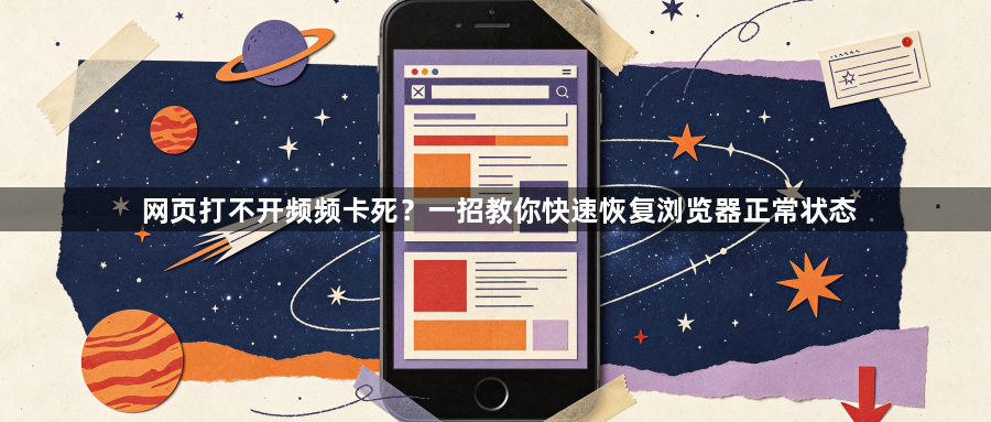 网页打不开频频卡死？一招教你快速恢复浏览器正常状态1