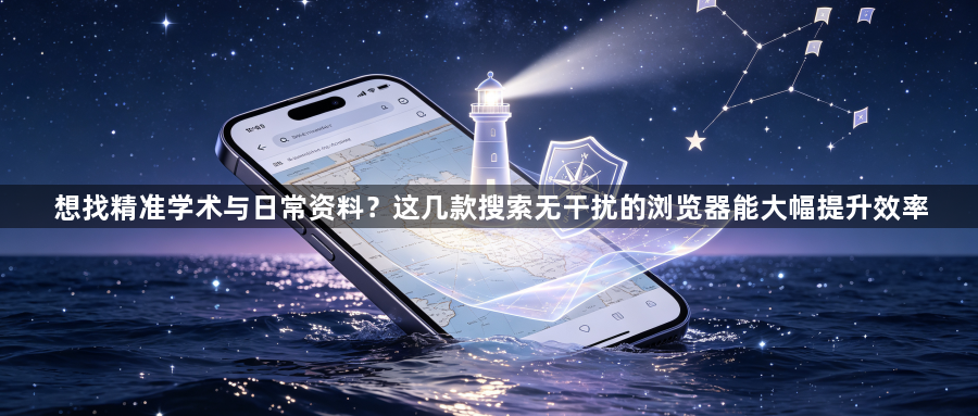 想找精准学术与日常资料？这几款搜索无干扰的浏览器能大幅提升效率1