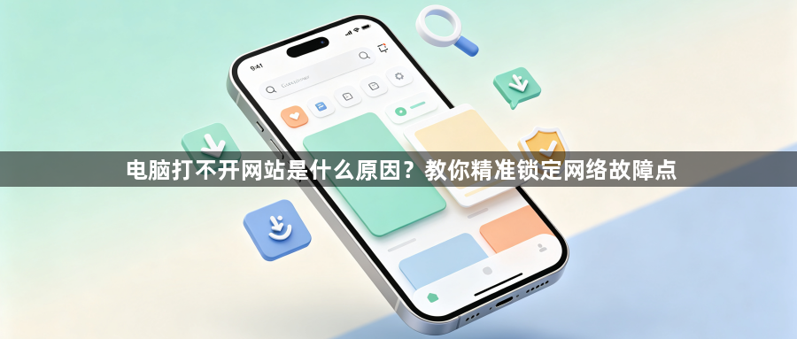 电脑打不开网站是什么原因？教你精准锁定网络故障点1