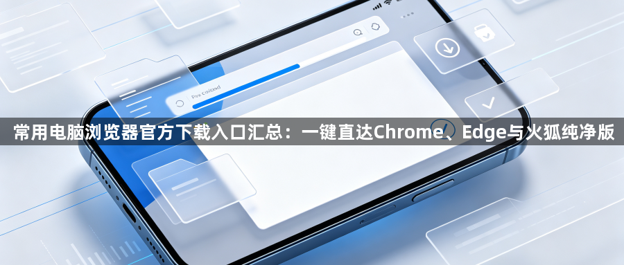 常用电脑浏览器官方下载入口汇总：一键直达Chrome、Edge与火狐纯净版1