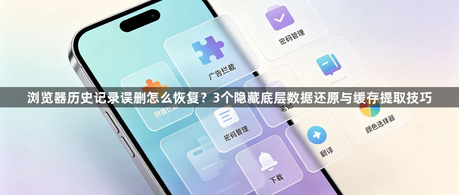 浏览器历史记录误删怎么恢复?3个隐藏底层数据还原与缓存提取技巧1