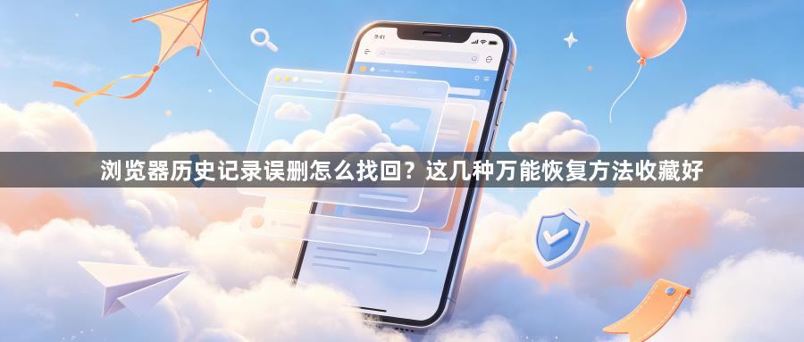 浏览器历史记录误删怎么找回?这几种万能恢复方法收藏好1