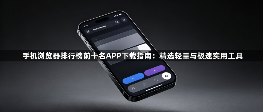 手机浏览器排行榜前十名APP下载指南:精选轻量与极速实用工具1